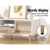 Wooden Entertainment Unit – White & Wood