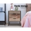 Bedside Table 2 Drawers – BARNLY