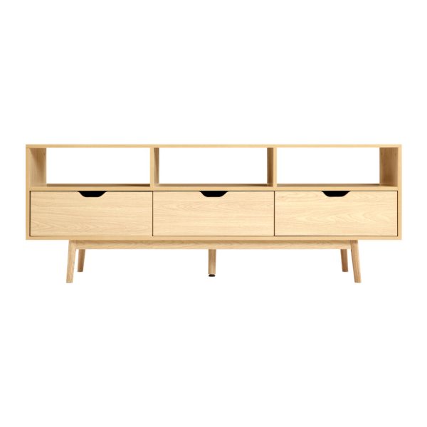 Newburgh Wooden Scandinavian Entertainment Unit – Natural