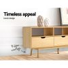 Newburgh Wooden Scandinavian Entertainment Unit – Natural