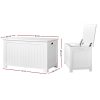 Kids Toy Box Chest Storage Blanket Children Clothes Room Organiser White