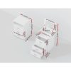 2-in-1 Dressing Table Stool Set Bedside Table White