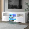 Artiss Entertainment Unit TV Cabinet LED 145cm White Angus