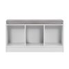 Shoe Rack Bench Shoe Cabinet White Zia