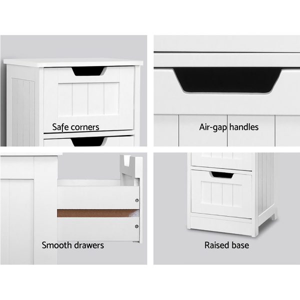 4 Chest of Drawers – LEESA White