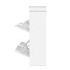 Shoe Rack Cabinet 24 Pairs 4-tier White Paul