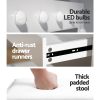 Dressing Table Set Stool 12 Led Bulbs White