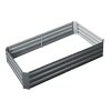 Green Fingers Galvanised Steel Garden Bed – Aliminium Grey – 150x90x30 cm