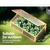 Green Fingers Garden Bed 110x58x42cm Wooden Planter Box Raised Container Growing