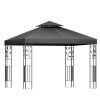 Gazebo 3x3m Marquee Outdoor Wedding Party Event Tent Home Iron Art Shade Grey