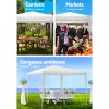 Gazebo 3x3m Wedding Party Marquee Tent Outdoor Event Camping Canopy Shade White