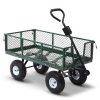 Mesh Garden Steel Cart – Green