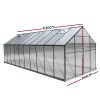 Greenhouse 6.3×2.44×2.1M Aluminium Polycarbonate Green House Garden Shed