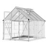 Greenhouse 2.48×1.89x2M Aluminium Polycarbonate Green House Garden Shed