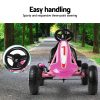 Kids Pedal Go Kart Car Ride On Toys Racing Bike Rubber Tyre Adjustable Seat – Pink