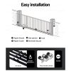 Automatic Sliding Gate Opener Kit Electric 4M 600KG 3 Control Remotes