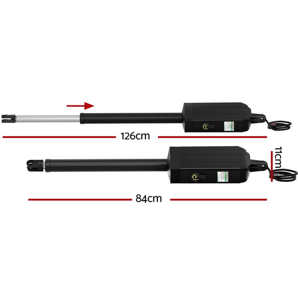 Single Swing Gate Opener 40W Full Solar Power Automatic 300KG 5M