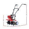 Garden Cultivator Tiller Petrol Rotary Hoe Rototiller – 65CC + 6 Blades