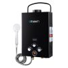 Portable Gas Water Heater 8LPM Outdoor Camping Shower – Black, Without Pump