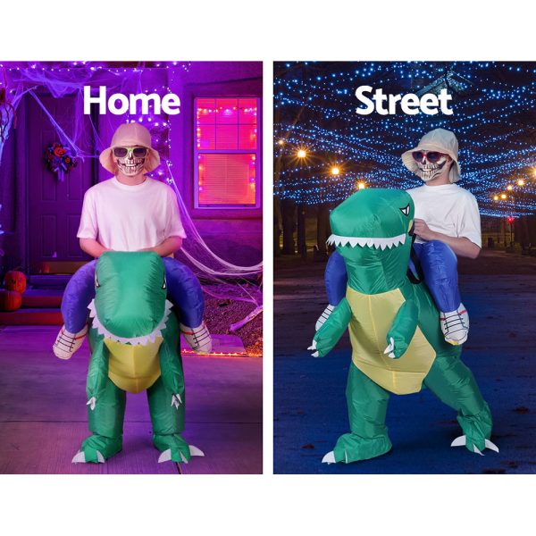 Inflatable Dinosaur Costume Adult Suit Blow Up Party Fancy Dress Halloween Cosplay