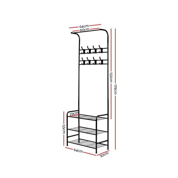 Clothes Rack Coat Stand 179cm Hanger Rail Closet