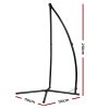 Double Hammock Chair Stand Steel Frame 2 Person Outdoor Heavy Duty 200KG – With X Shap Stand