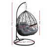 Outdoor Hanging Swing Chair – Black