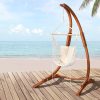 Hammock Chair Timber Outdoor Furniture Camping with Stand White