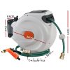 Retractable Hose Reel Garden Water Brass Spray Gun Auto Rewind – 20 M