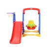 Kids Slide Swing Set Basketball Hoop Outdoor Playground Toys 120cm Blue