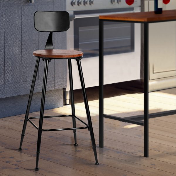 Vintage Industrial Bar Stool Retro Barstools Dining Chairs Kitchen – 2