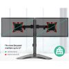 Monitor Arm Stand Dual Black