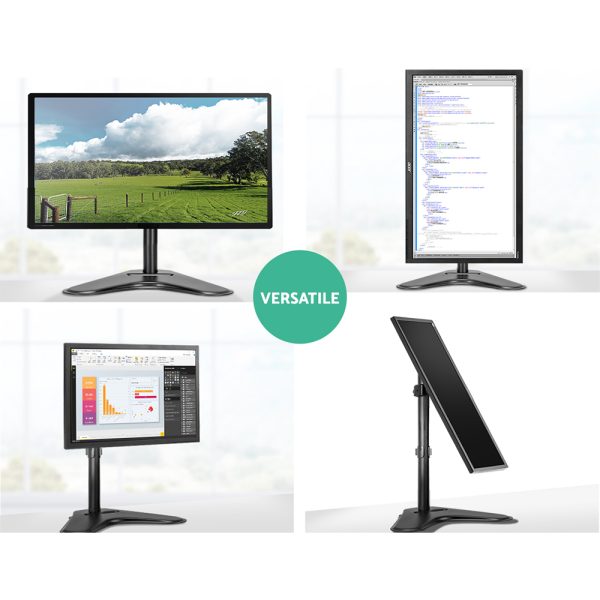 Monitor Arm Stand Single Black