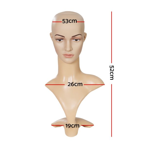 Mannequin Head Dummy Model Display Shop Stand Professional Use – Female