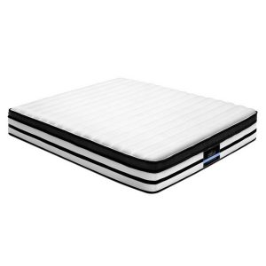 Baxter Bedding Bed Mattress Euro Top Pocket Spring Foam 27CM – DOUBLE