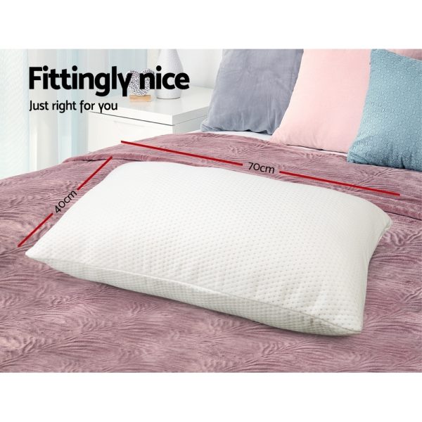 Memory Foam Pillow 13cm Thick Twin Pack