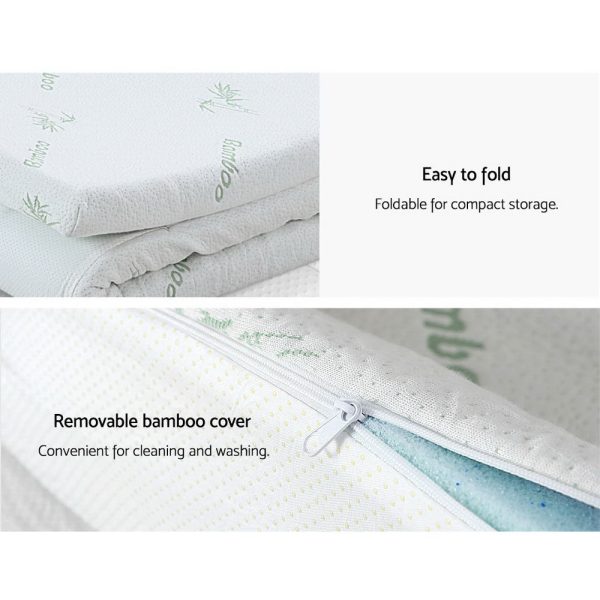 Bedding 11-zone Memory Foam Mattress Topper 8cm – DOUBLE