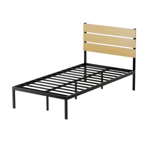 Bed Frame King Single Size Metal Base Mattress Platform Foundation PAULA