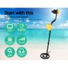 LCD Screen Metal Detector with Headphones – Yellow