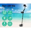 LED Metal Detector with Headphones – Black