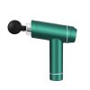 Massage Gun 30 Speed 6 Heads Vibration Muscle Massager Chargeable Green