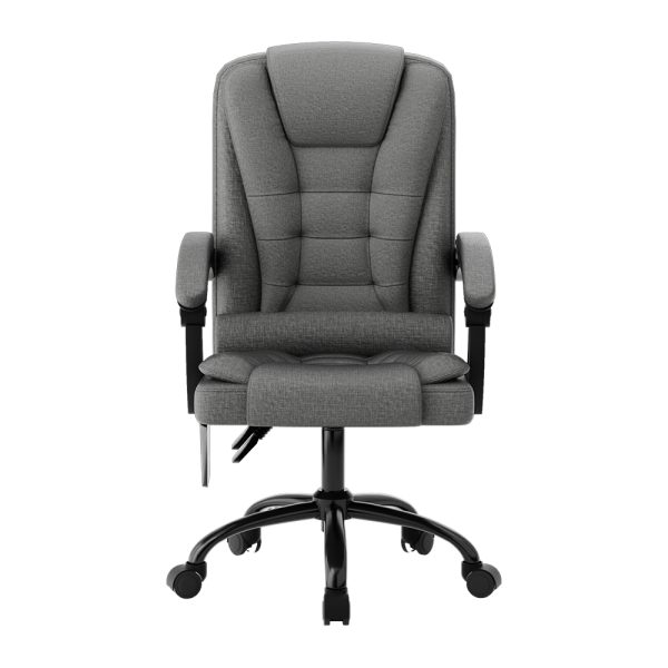 2 Point Massage Office Chair Fabric Black