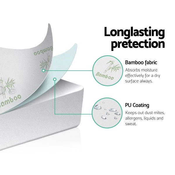 Bedding Bedding Bamboo Mattress Protector – SINGLE