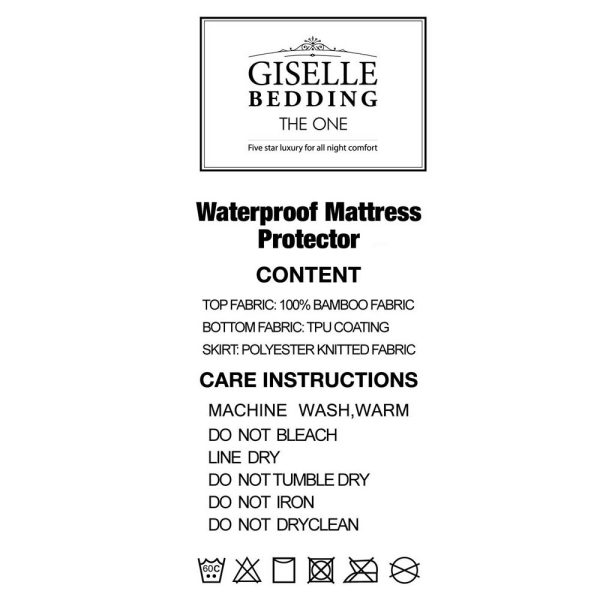 Bedding Bedding Bamboo Mattress Protector – SINGLE