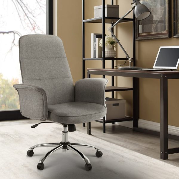 Fabric Office Chair Computer Chairs Grey