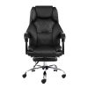 Executive Office Chair Leather Gaming Computer Desk Chairs Recliner – With Footrest