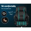 Executive Office Chair Leather Gaming Computer Desk Chairs Recliner – With Footrest