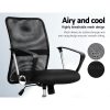 Office Chair Gaming Chair Computer Mesh Chairs Executive Mid Back Black