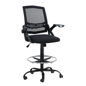 Office Chair Drafting Stool Mesh Chairs Black