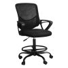 Office Chair Drafting Stool Computer Standing Desk Mesh Chairs Black